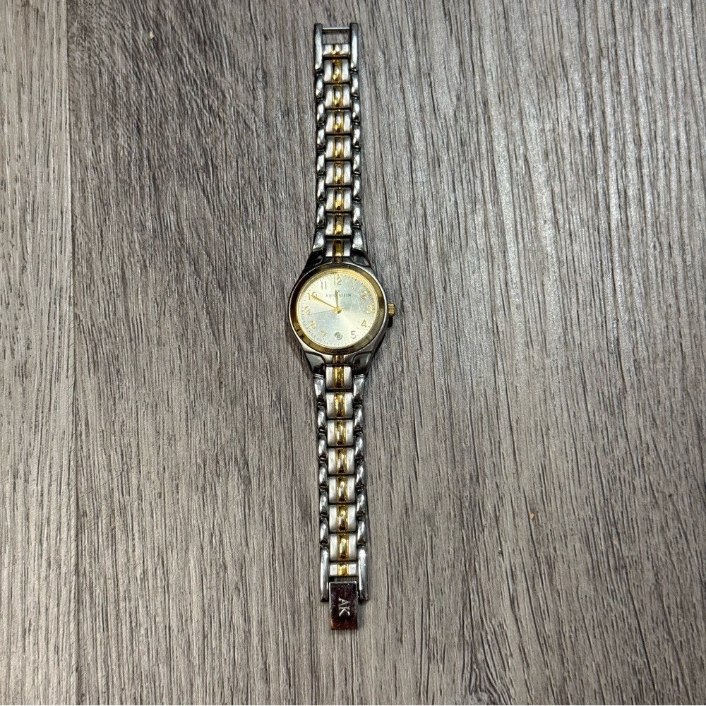 Anne Klein Women's Two-Tone Silver and Gold Wrist Watch